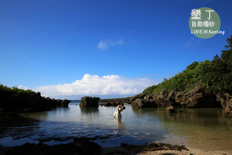 自助婚紗墾丁篇♡比基尼海灘風！景點推薦：小峇里島、水蛙窟和加樂水民宿
