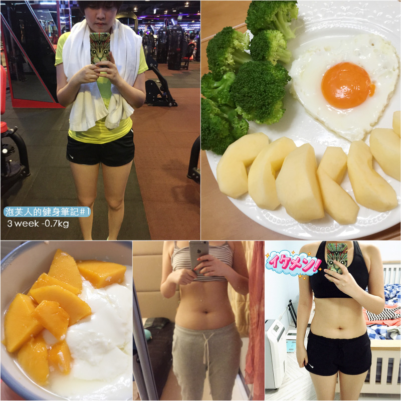 泡芙人的健身運動筆記#1，飲食和觀念重要觀念！( 3 週/-0.9kg)