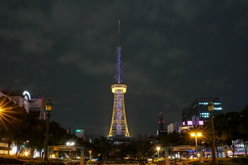 名古屋夜景推薦《名古屋電視塔》日本最早完工的電波塔，迷你版巴黎鐵塔🗼